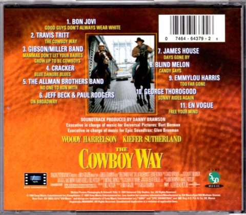 [USADO] The Cowboy Way - Music From The Motion Picture CD