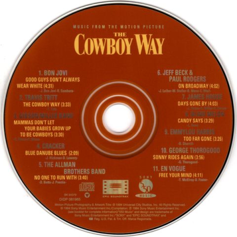 [USADO] The Cowboy Way - Music From The Motion Picture CD