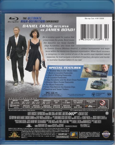[USADO] 007 Quantum of Solace Blu-Ray