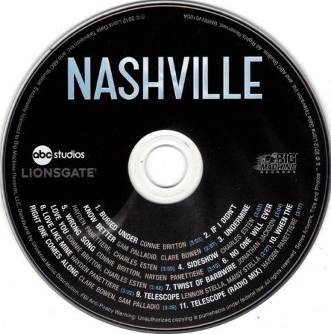 [USADO] The Music Of Nashville: Original Soundtrack Season 1 (Volume 1) CD
