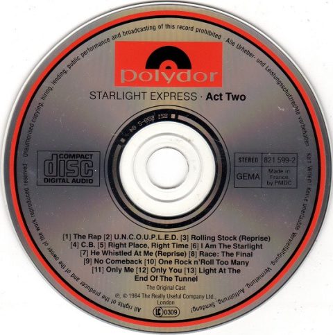 [USADO] Starlight Express - The Original Cast CD
