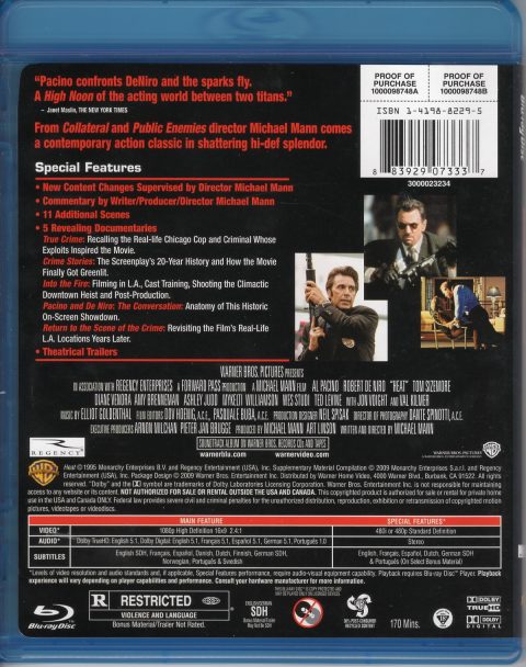 [USADO] Heat Blu-Ray