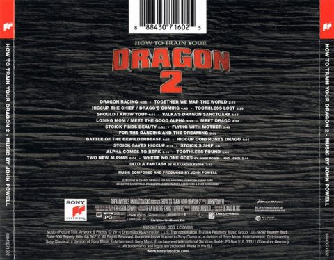 How To Train Your Dragon 2 - Music from the Motion Picture CD