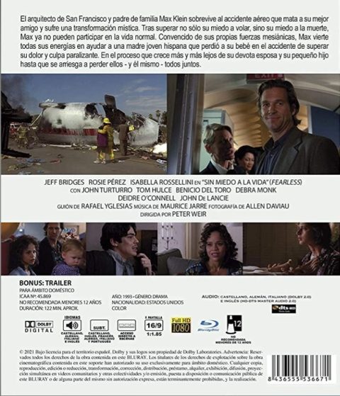 303925_back Fearless (Sin Miedo a la Vida) Blu-ray (Resen)
