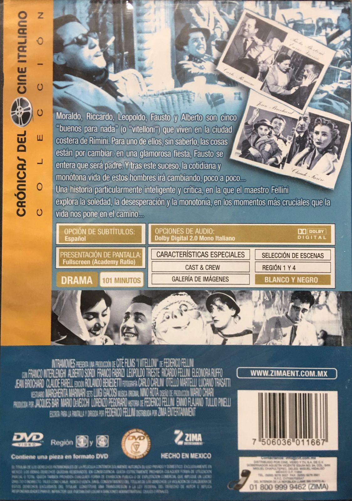 I Vitelloni (Los Inútiles) DVD - Imagen 2