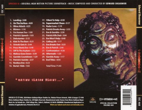 Species II - Original MGM Motion Picture Soundtrack CD