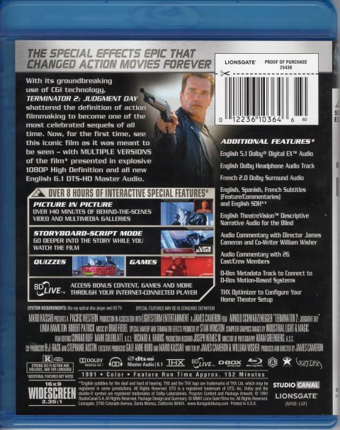 [USADO] Terminator 2: Judgement Day Blu-Ray (Skynet Edition)