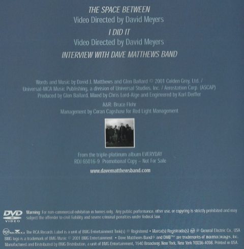 [USADO] Dave Matthews Band – DMBDVD DVD