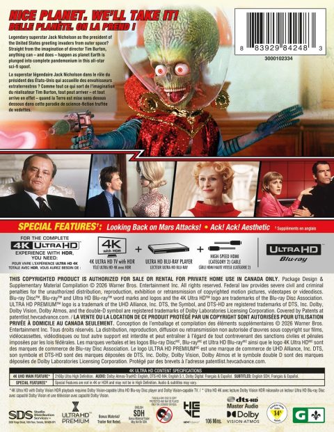 [PREVENTA] Mars Attacks! UHD4K (Limited Edition SteelBook)