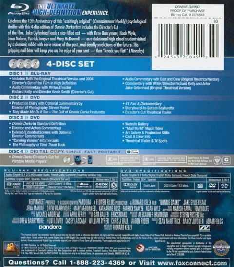 [USADO] Donnie Darko Blu-Ray (10th Anniversary Edition)