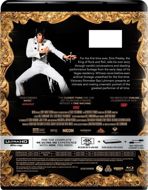 [PREVENTA] EPIC Elvis Presley In Concert UHD4K + Blu-ray