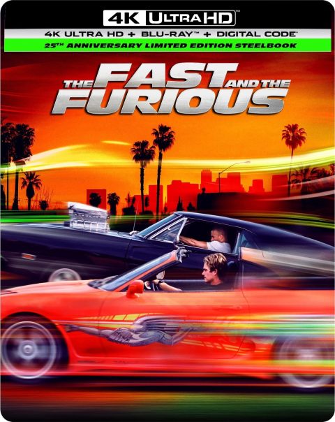 The Fast and the Furious UHD4K + Blu-Ray (25th Anniversary SteelBook)