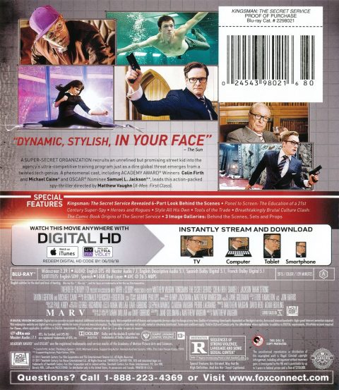 Kingsman: The Secret Service Blu-Ray