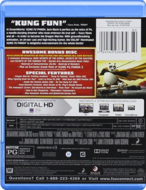 147014_back Kung Fu Panda Blu-Ray + DVD ZONA 1 (Ultimate Edition of Awesomeness)