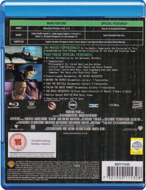 [USADO] The Matrix Blu-Ray (UK)