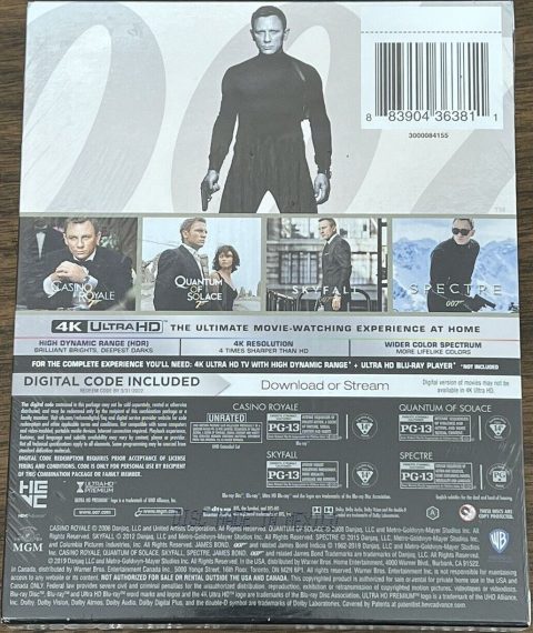 [USADO] 007: The Daniel Craig Collection UHD4K (2006-2015)