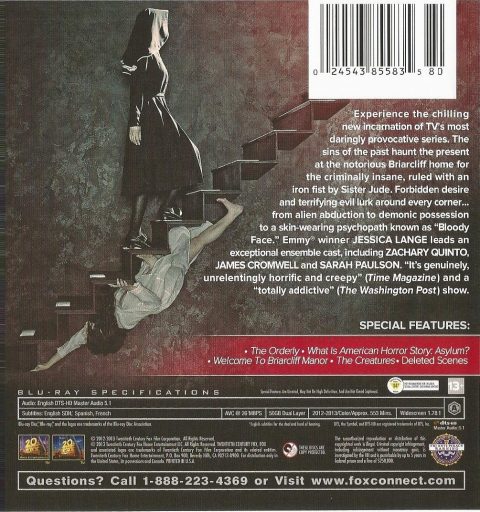 American Horror Story: Asylum Blu-ray (Season 2)