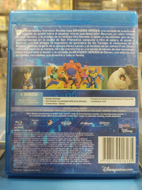 [USADO] Big Hero 6 (Grandes Héroes) Blu-Ray