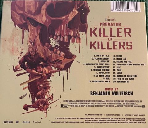 Predator: Killer Of Killers - Original Motion Picture Soundtrack CD