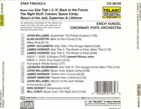 [USADO] Erich Kunzel & Cincinnati Pops Orchestra – Star Tracks II CD
