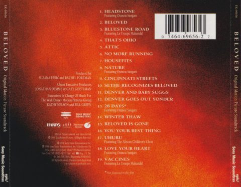 [USADO] Beloved - Original Motion Picture Soundtrack CD