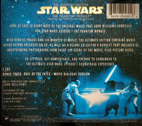 [USADO] Star Wars: The Phantom Menace - Original Motion Picture Soundtrack CD (The Ultimate Edition)