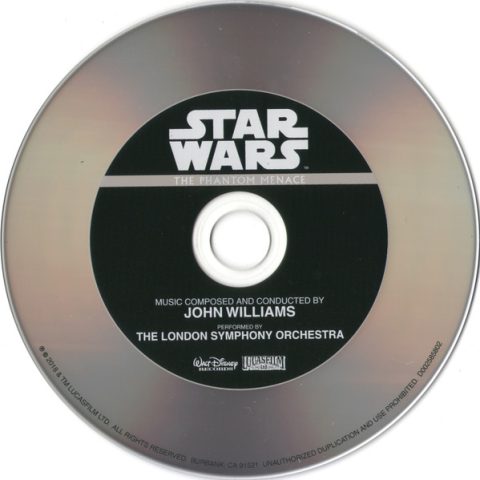 [USADO] Star Wars: The Phantom Menace - Original Motion Picture Soundtrack CD (Remastered)