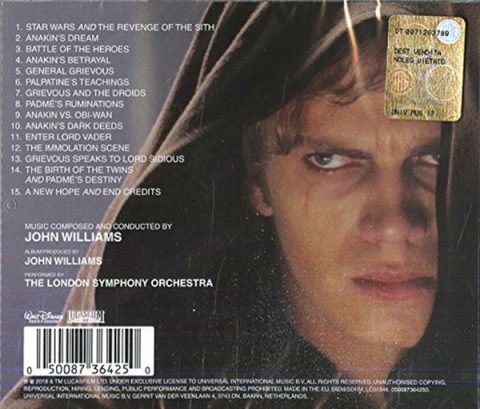 [USADO] Star Wars: Revenge Of The Sith - Original Motion Picture Soundtrack CD