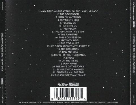 [USADO] Star Wars: The Force Awakens - Original Motion Picture Soundtrack CD