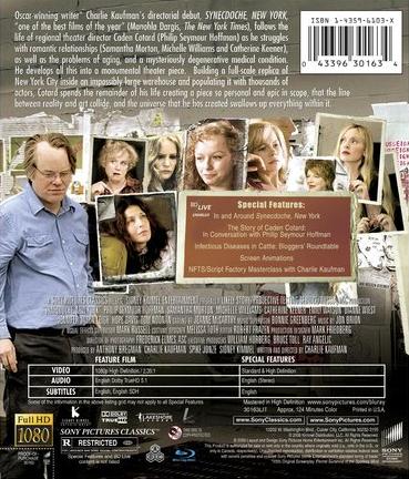 [USADO] Synecdoche New York Blu-ray