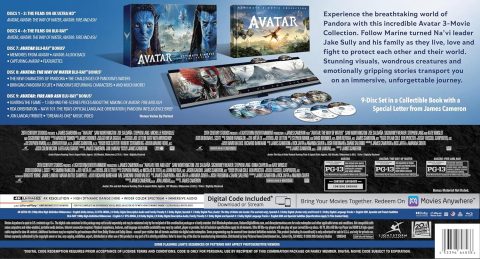Avatar: Ultimate 3-Movie Collection UHD4K + Blu-ray