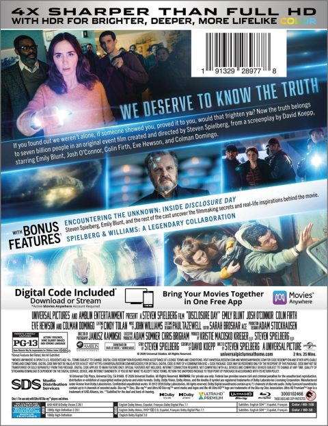 Disclosure Day UHD4K + Blu-Ray (Steelbook)