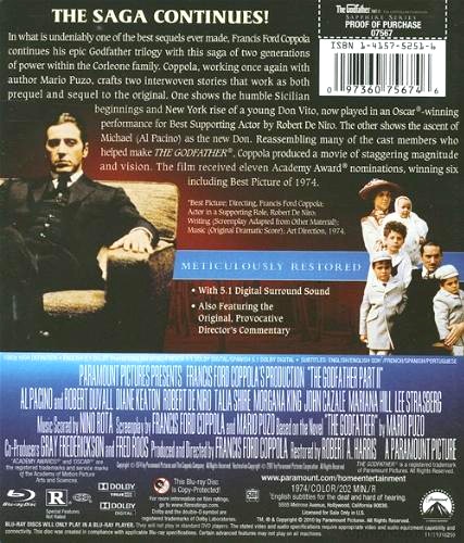 [USADO] The Godfather Part II Blu-Ray (Sapphire Series)